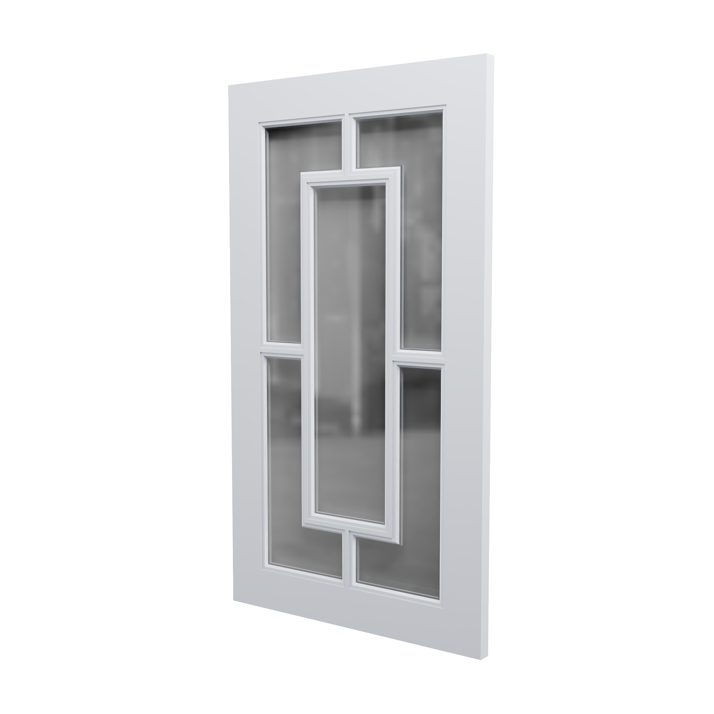 Render 3D frontu meblowego ze szprosami SKU 408